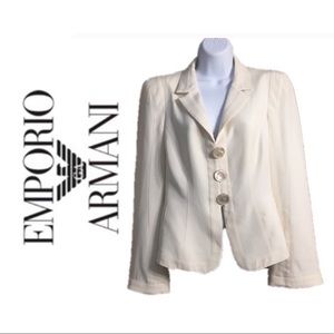 ⬇️$20 Armani Silk White Blazer, 10